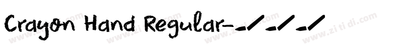 Crayon Hand Regular字体转换